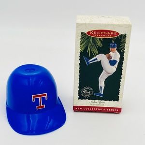 Texas Rangers Laich Souvenir Batting Helmet Ice Cream Bowl wNolan Ryan Ornament!